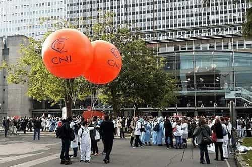 Réouverture du subway Civrieux d'Azergues - 1 ballon publicitaire